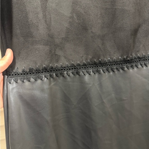 Zara Black Faux Leather Mini Dress - Picture 6 of 8